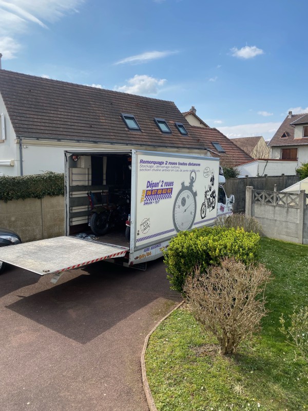 dépannage remorquage moto, scooter  île de France, Europe  Team dépan’2 roues